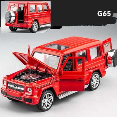 1:32 G65 G63SUV Alloy Car Model Diecasts & Toy Metal Off-road Vehicles Car Model Simulation Sound Light Collection Kids Toy Gift