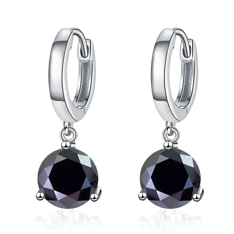2ct Moissanite Diamond Earrings 100% S925 Sterling Sliver Orginal Drop Earring Wedding Bride Jewelry with Certificate for Women