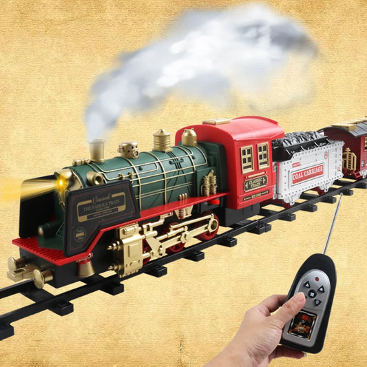 Larzack Remote Control Train Rail Car Smoke with Music Lights