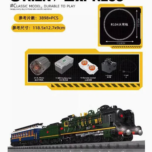 Mould King 12027-ST12022 Technical RC EMD Diesel Locomotive Building Block Remote Control Train Bricks