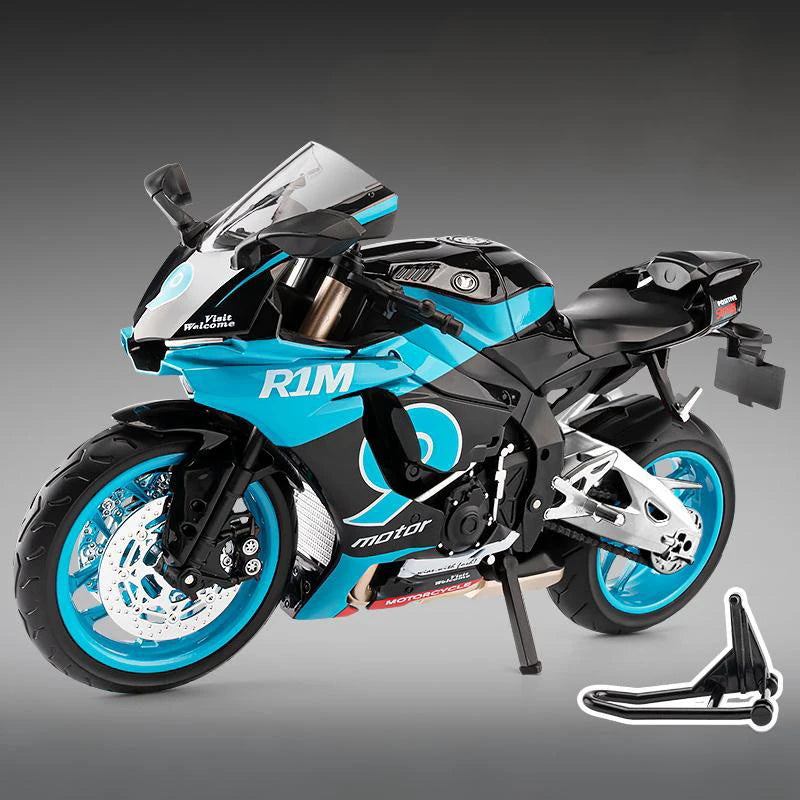 Makeda 1:9 Yamaha YZF-R1M Diecast Motorcycle Model Sound＆Light
