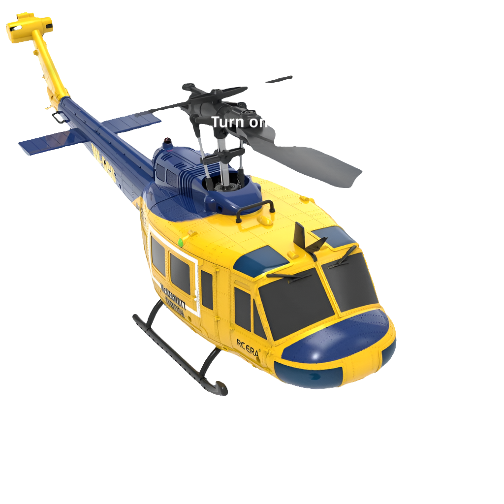 1/48 Remote-Controlled Armed RC Helicopter UH1 Simulated Helicopter Six-Channel 3D Stunt Model Aircraft Rtf Intelligent Positioning