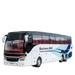 Welly 1/32 Scale Diecast Alloy SETRA Luxury Bus Model Children's Toy Car Business Travel Bus Pull Back Sound and Light Miniature