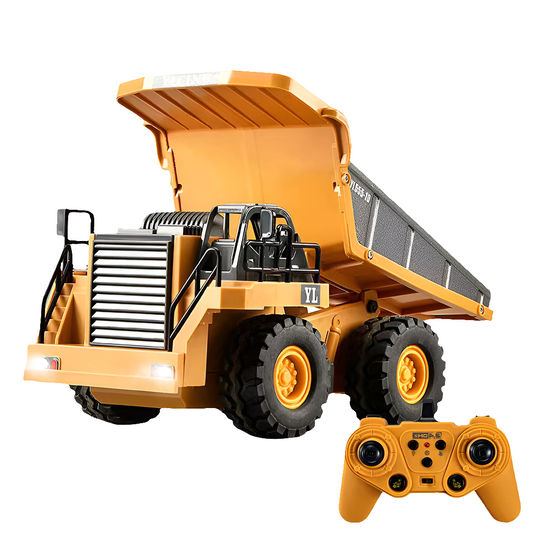 2.4G Alloy Remote Control Dump Truck RC Excavator Bulldozer Engineering Vehicle 9 Channel RC Trucks
