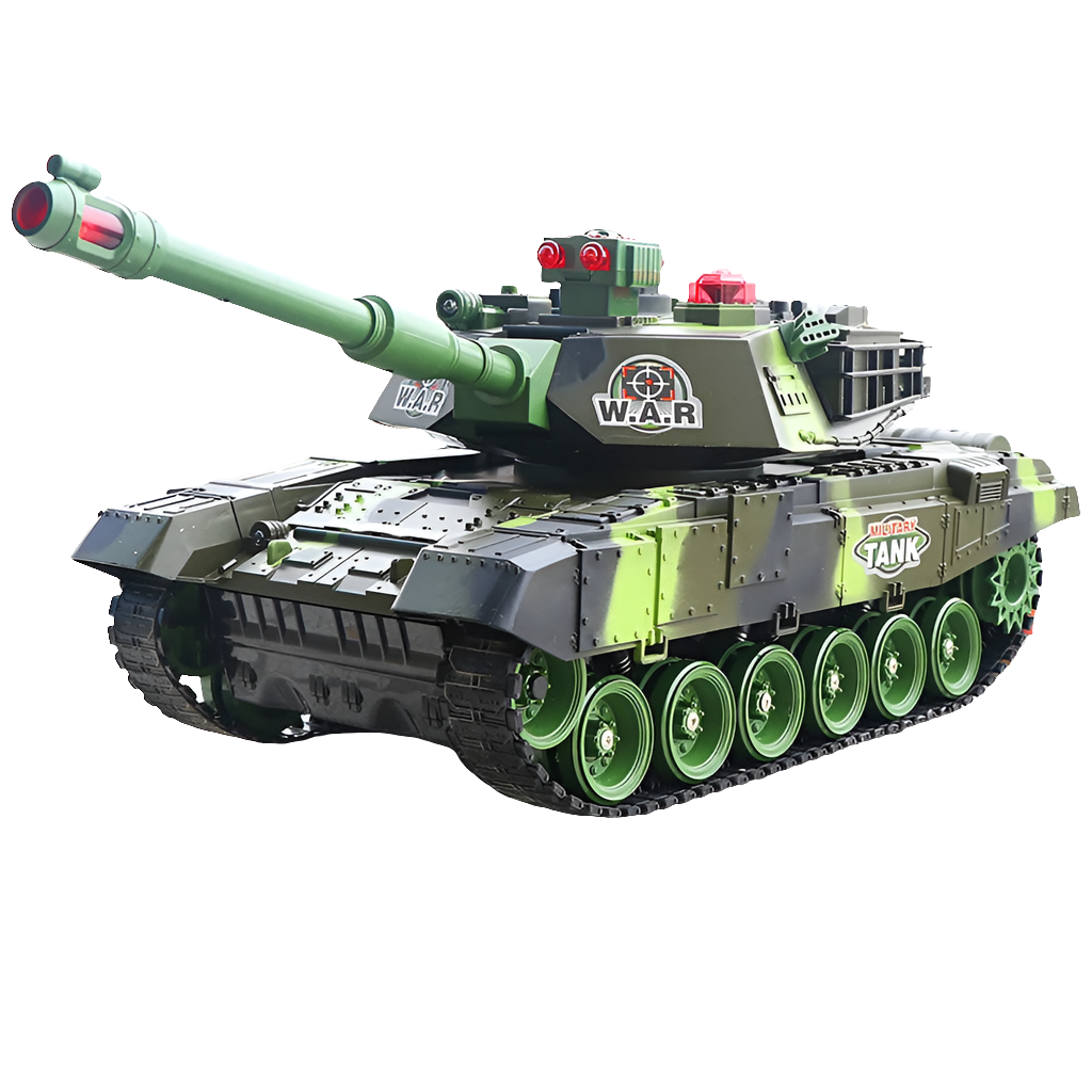 KMoist 54Cm RC Tank 2.4G Remote Control War Tank Large Military Models Light Sound Radio Controlled Toy