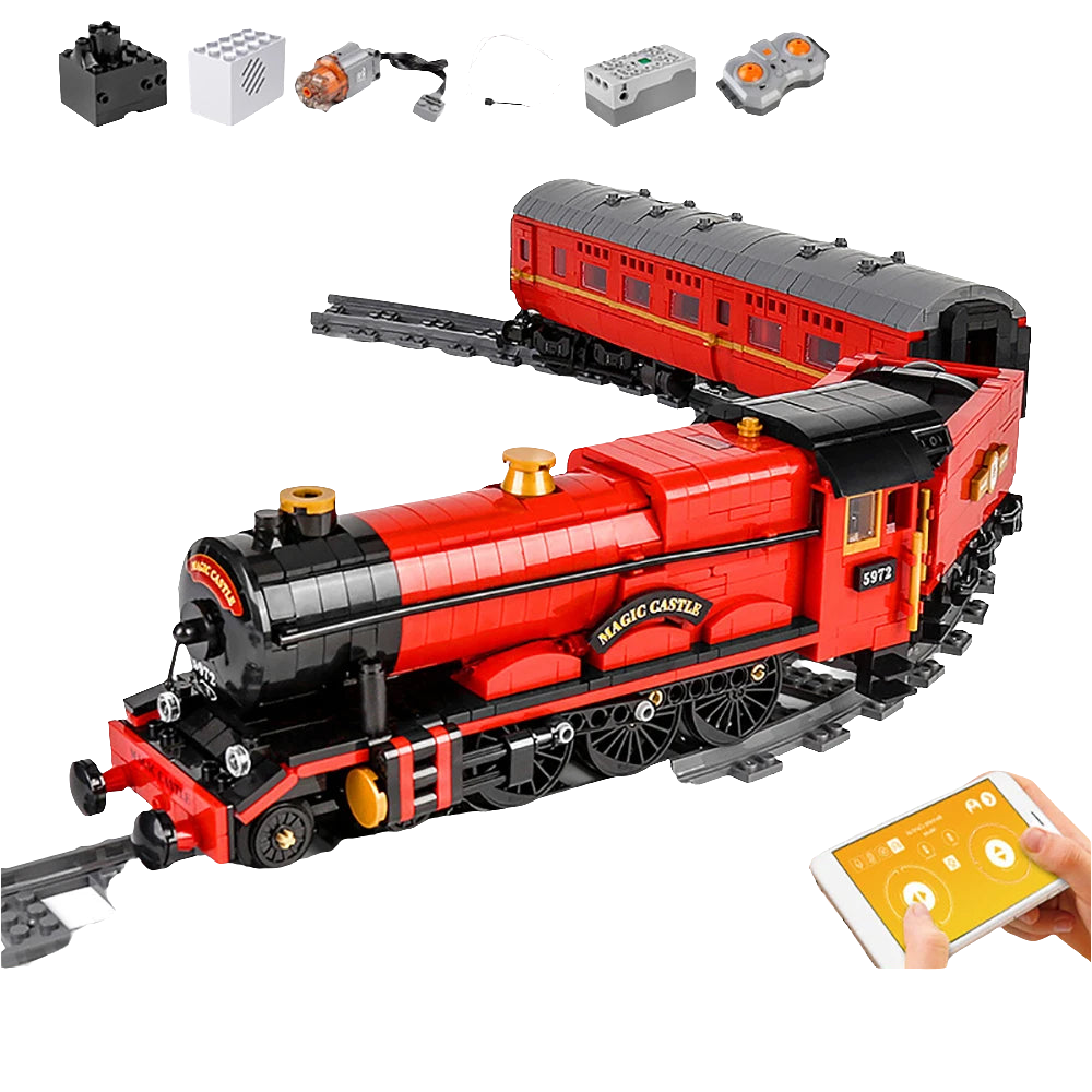 Mould King High-Tech Motorized Magic Remote Control Train Model Building Block