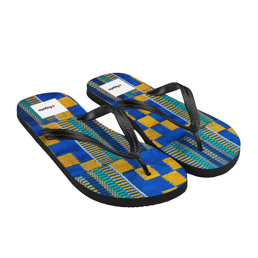 Afajato Kente F005 Sublimation Flip-Flops