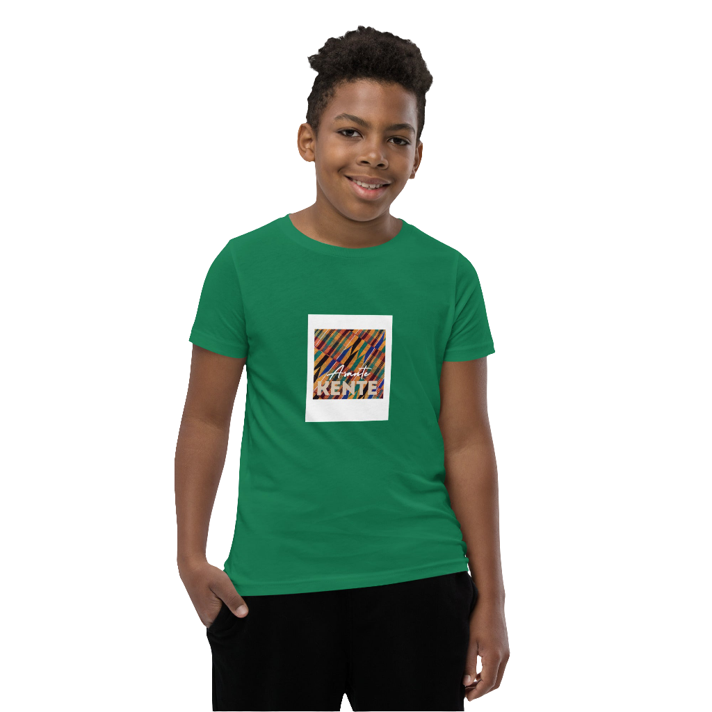 Afajato Asante Kente Youth Short Sleeve T-Shirt