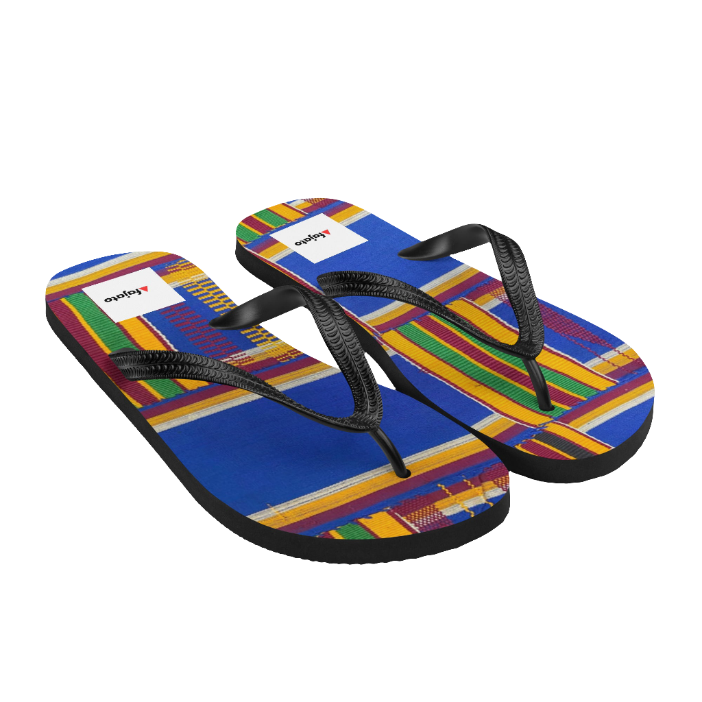 Afajato Kente F003 Sublimation Flip-Flops