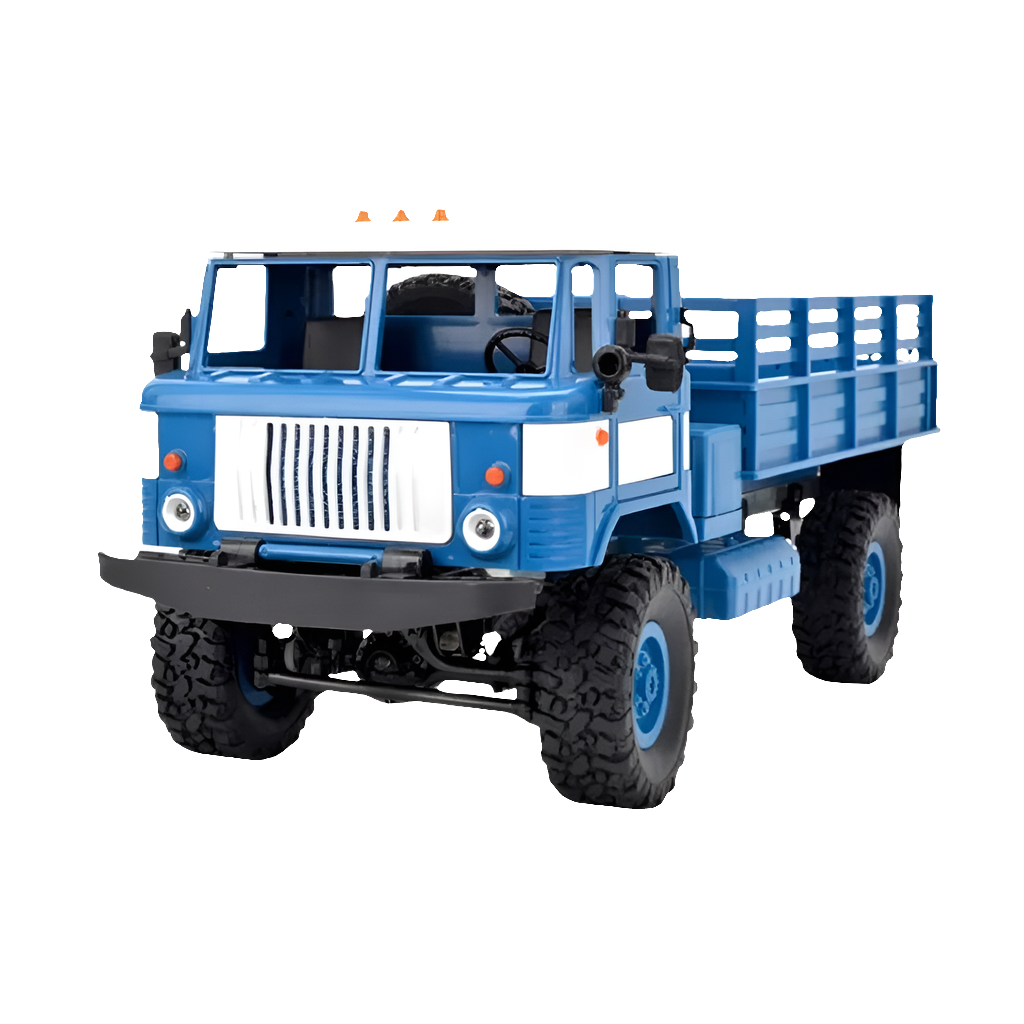 LkcoMoce WPL B-24 Remote Control Military Truck DIY Off-Road 4WD RC Car 4 Wheel Drive Climbing B24 GAZ-66 Vehicle